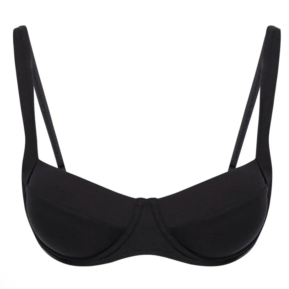 Monday Swimwear Black Underwire Bikini Top
